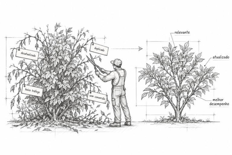 Leia mais sobre o artigo Content Pruning: como funciona a poda de conteúdos irrelevantes