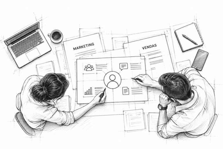 Leia mais sobre o artigo Conectando forças: como o alinhamento entre Marketing e Vendas acelera a jornada de compra