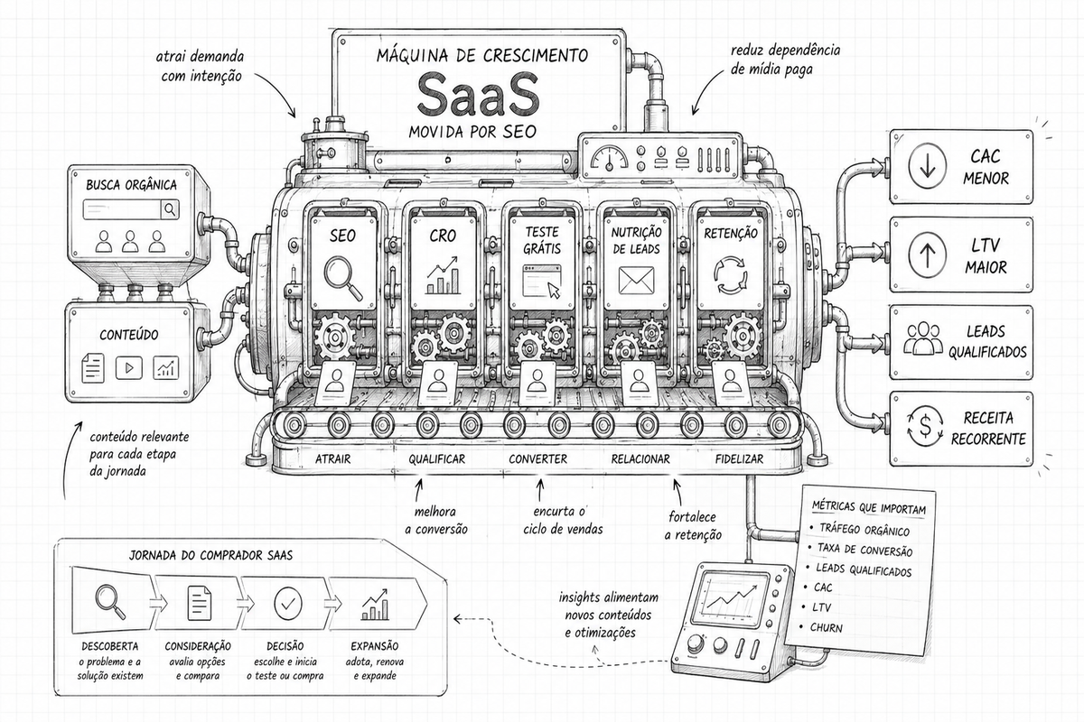 Leia mais sobre o artigo SEO para SaaS: gerando oportunidades com maior LTV e menor CAC